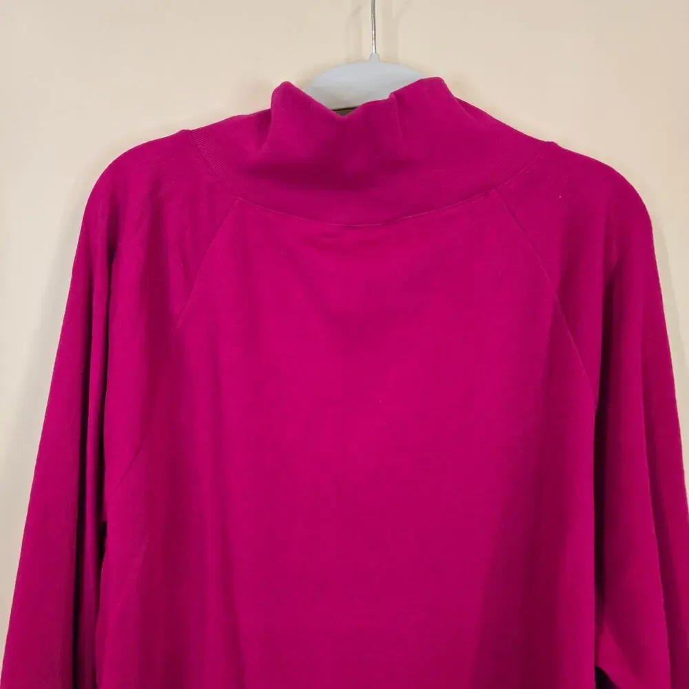 NEW NWT Women's J. Crew Pink Button Neck Pullover | Size 3X